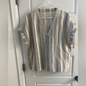 Pact Spring ‘23 striped linen top